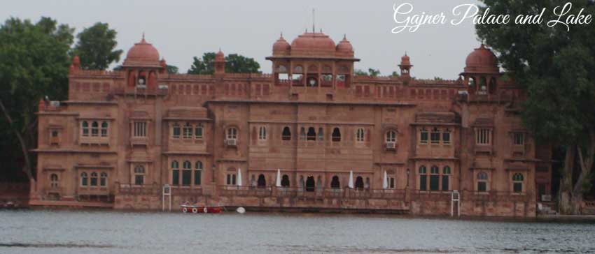 gajner palace and lake